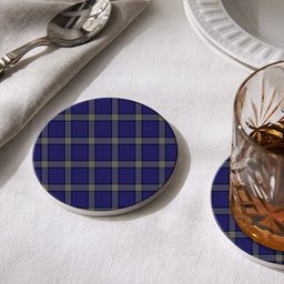 ScotsTee Shop Scottish Lloyd of Astargus Tartan Drinks Coasters – Wood, Rubber, Ceramic