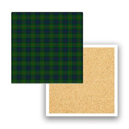 ScotsTee Shop Scottish Lauder Family Tartan Drinks Coasters – Wood, Rubber, Ceramic
