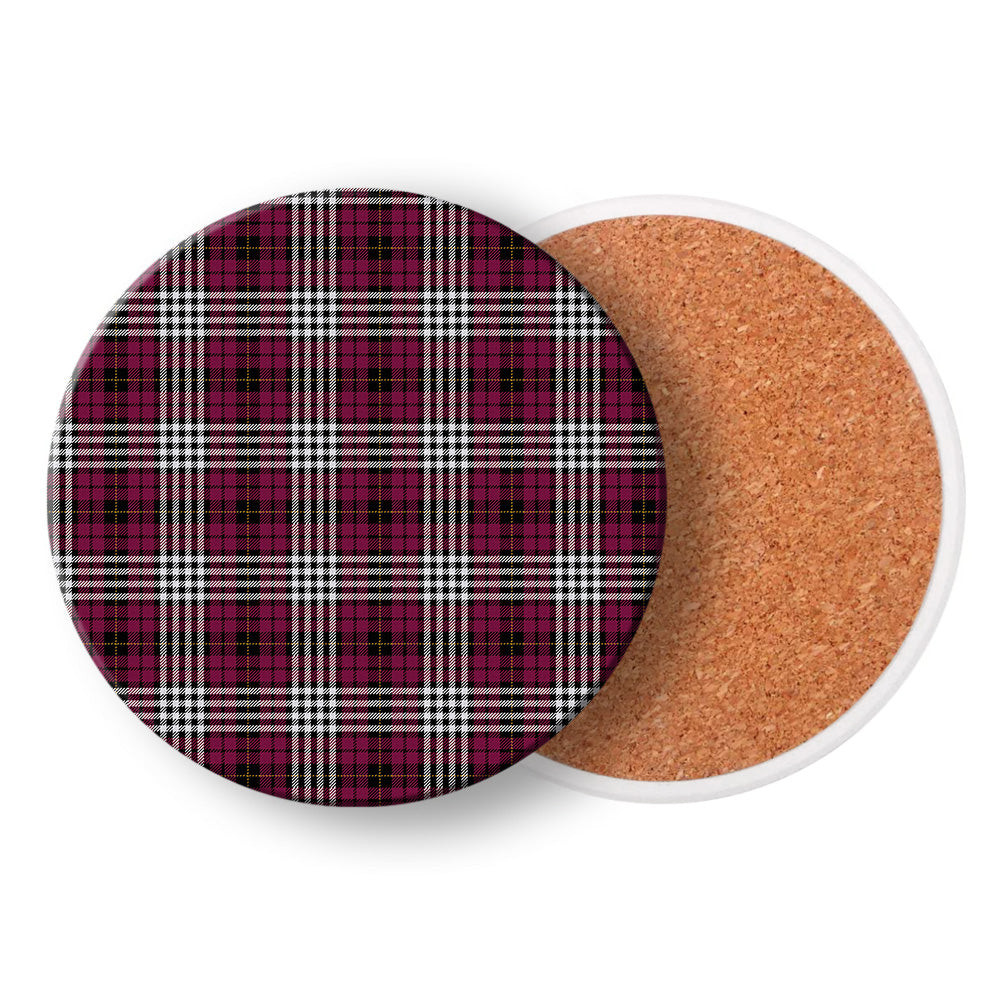 ScotsTee Shop Scottish Little of Morton Rigg Modern Tartan Drinks Coasters – Wood, Rubber, Ceramic