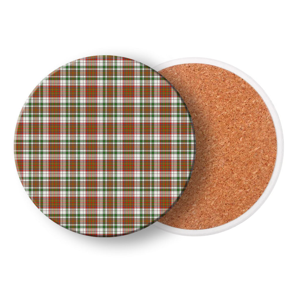 ScotsTee Shop Scottish MacAlister Dress Ancient Tartan Drinks Coasters – Wood, Rubber, Ceramic