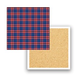 ScotsTee Shop Scottish Laing of Archiestown Modern Tartan Drinks Coasters – Wood, Rubber, Ceramic