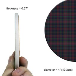 ScotsTee Shop Scottish Jrgensen of Taasingee Tartan Drinks Coasters – Wood, Rubber, Ceramic