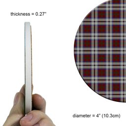 ScotsTee Shop Scottish MacCulloch Dress Tartan Drinks Coasters – Wood, Rubber, Ceramic