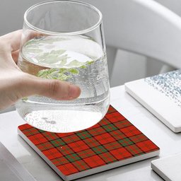 ScotsTee Shop Scottish MacDonell of Keppoch Ancient Tartan Drinks Coasters – Wood, Rubber, Ceramic