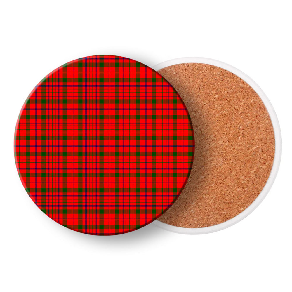 ScotsTee Shop Scottish MacDonnell of Keppoch Modern SC Tartan Drinks Coasters – Wood, Rubber, Ceramic