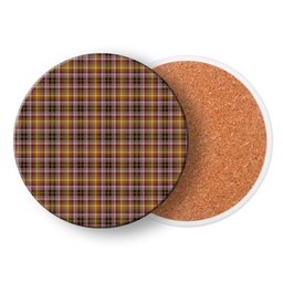 ScotsTee Shop Scottish MacKay of Strathnaver Ancient Tartan Drinks Coasters – Wood, Rubber, Ceramic