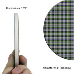 ScotsTee Shop Scottish MacCracken Dress Tartan Drinks Coasters – Wood, Rubber, Ceramic