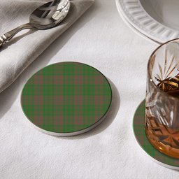 ScotsTee Shop Scottish MacAlister of Glenbarr Hunting Ancient Tartan Drinks Coasters – Wood, Rubber, Ceramic