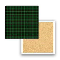 ScotsTee Shop Scottish MacAuley of Lewis Tartan Drinks Coasters – Wood, Rubber, Ceramic