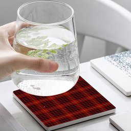 ScotsTee Shop Scottish MacDonald of Ardnamurchan Tartan Drinks Coasters – Wood, Rubber, Ceramic