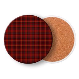 ScotsTee Shop Scottish MacDonald of Ardnamurchan Tartan Drinks Coasters – Wood, Rubber, Ceramic