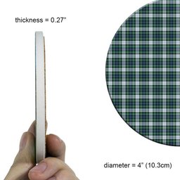 ScotsTee Shop Scottish MacKenzie Dress Ancient Tartan Drinks Coasters – Wood, Rubber, Ceramic