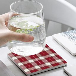 ScotsTee Shop Scottish MacFie Dress Modern Tartan Drinks Coasters – Wood, Rubber, Ceramic