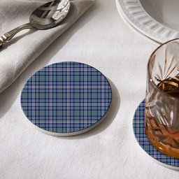 ScotsTee Shop Scottish MacHinery Dress Tartan Drinks Coasters – Wood, Rubber, Ceramic