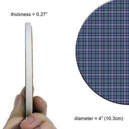 ScotsTee Shop Scottish MacHinery Dress Tartan Drinks Coasters – Wood, Rubber, Ceramic