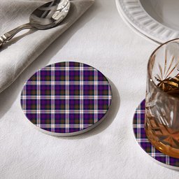 ScotsTee Shop Scottish MacDonald Dress Modern SC Tartan Drinks Coasters – Wood, Rubber, Ceramic