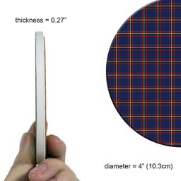 ScotsTee Shop Scottish MacLaine of Lochbuie Hunting Modern Tartan Drinks Coasters – Wood, Rubber, Ceramic
