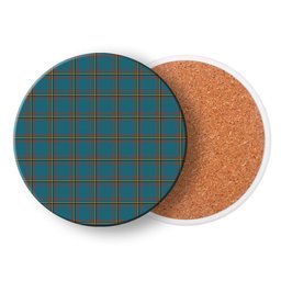 ScotsTee Shop Scottish MacLaine of Lochbuie Hunting Ancient Tartan Drinks Coasters – Wood, Rubber, Ceramic