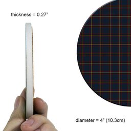 ScotsTee Shop Scottish MacLaine of Lochbuie Hunting Tartan Drinks Coasters – Wood, Rubber, Ceramic
