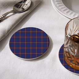 ScotsTee Shop Scottish MacLaine of Lochbuie Tartan Drinks Coasters – Wood, Rubber, Ceramic