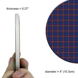 ScotsTee Shop Scottish MacLaine of Lochbuie Tartan Drinks Coasters – Wood, Rubber, Ceramic