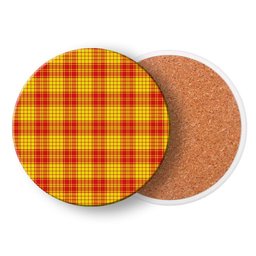 ScotsTee Shop Scottish MacMillan Dress Modern Tartan Drinks Coasters – Wood, Rubber, Ceramic