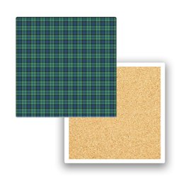 ScotsTee Shop Scottish MacNeill of Colonsay Ancient Tartan Drinks Coasters – Wood, Rubber, Ceramic