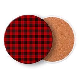ScotsTee Shop Scottish MacLeod of Raasay SC Tartan Drinks Coasters – Wood, Rubber, Ceramic