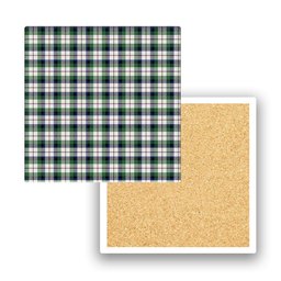 ScotsTee Shop Scottish Macnaghten Dress Modern Tartan Drinks Coasters – Wood, Rubber, Ceramic