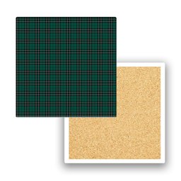 ScotsTee Shop Scottish MacLean of Duart Hunting Modern Tartan Drinks Coasters – Wood, Rubber, Ceramic