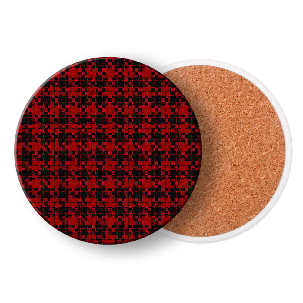 ScotsTee Shop Scottish MacLeod of Raasay Highland Tartan Drinks Coasters – Wood, Rubber, Ceramic