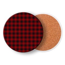 ScotsTee Shop Scottish MacLeod of Raasay Highland Tartan Drinks Coasters – Wood, Rubber, Ceramic