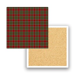 ScotsTee Shop Scottish MacLeod of Gesto 1 Tartan Drinks Coasters – Wood, Rubber, Ceramic
