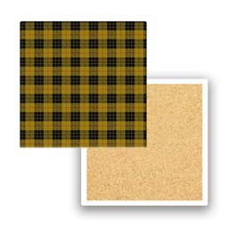 ScotsTee Shop Scottish MacLeod of Lewis Ancient Tartan Drinks Coasters – Wood, Rubber, Ceramic