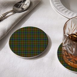 ScotsTee Shop Scottish MacLean of Kingairloch Tartan Drinks Coasters – Wood, Rubber, Ceramic