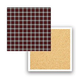 ScotsTee Shop Scottish McCandlish Arisaid Red Tartan Drinks Coasters – Wood, Rubber, Ceramic