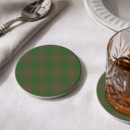 ScotsTee Shop Scottish McAlister of Glenbarr Hunting Ancient Tartan Drinks Coasters – Wood, Rubber, Ceramic