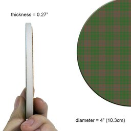 ScotsTee Shop Scottish McAlister of Glenbarr Hunting Ancient Tartan Drinks Coasters – Wood, Rubber, Ceramic
