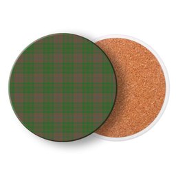 ScotsTee Shop Scottish McAlister of Glenbarr Hunting Ancient Tartan Drinks Coasters – Wood, Rubber, Ceramic