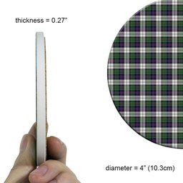 ScotsTee Shop Scottish McCallum Dress Modern Tartan Drinks Coasters – Wood, Rubber, Ceramic