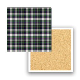 ScotsTee Shop Scottish McCallum Dress Modern Tartan Drinks Coasters – Wood, Rubber, Ceramic