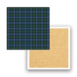 ScotsTee Shop Scottish Malcolm of Berwick Ancient Tartan Drinks Coasters – Wood, Rubber, Ceramic