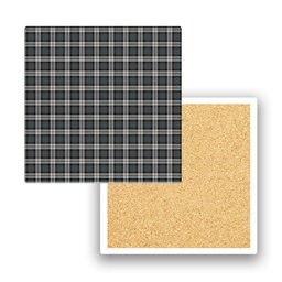ScotsTee Shop Scottish McCandlish Arisaid Grey Tartan Drinks Coasters – Wood, Rubber, Ceramic