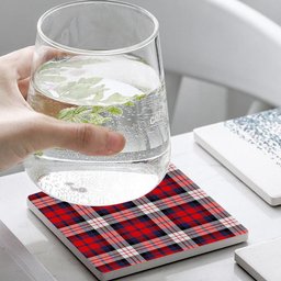 ScotsTee Shop Scottish McDonald Dress Irish Modern Tartan Drinks Coasters – Wood, Rubber, Ceramic