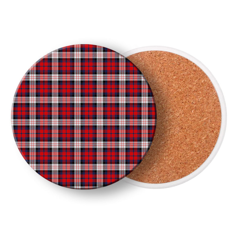 ScotsTee Shop Scottish McDonald Dress Irish Modern Tartan Drinks Coasters – Wood, Rubber, Ceramic