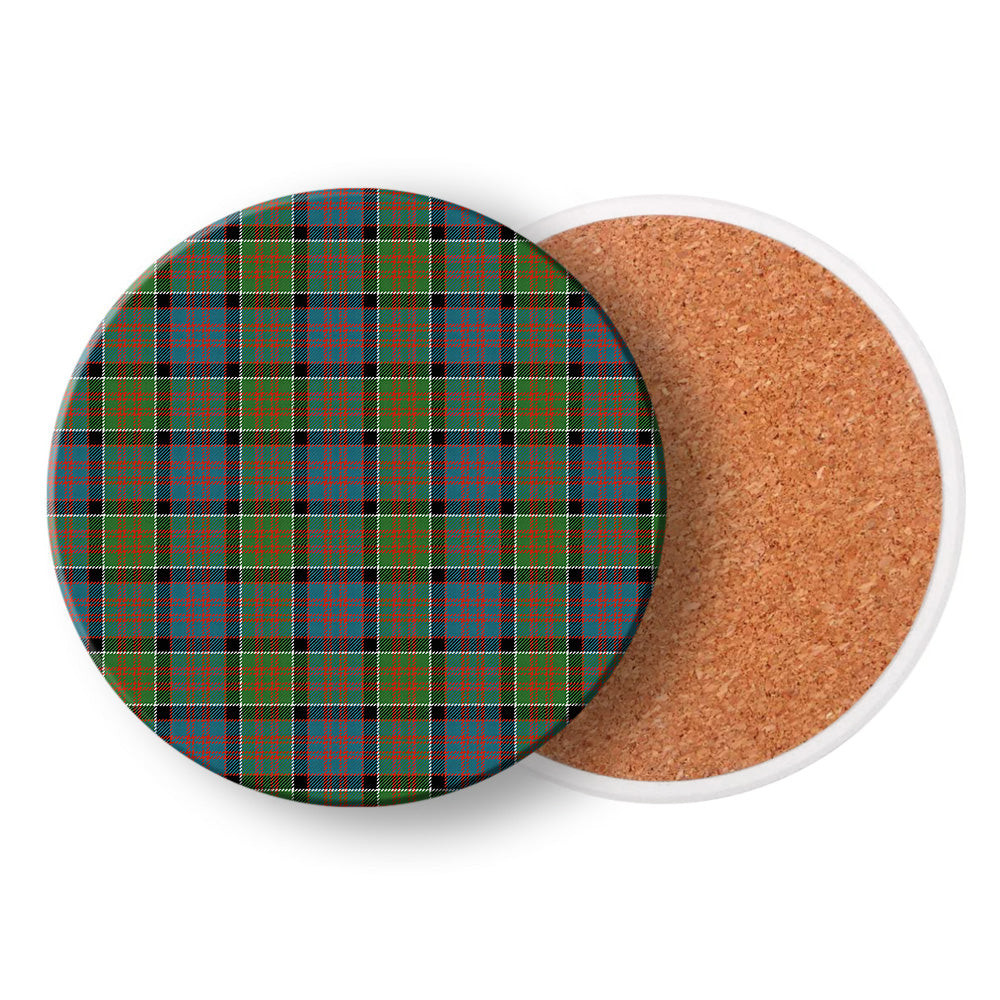 ScotsTee Shop Scottish McDonald of Clan Ranald Ancient Tartan Drinks Coasters – Wood, Rubber, Ceramic