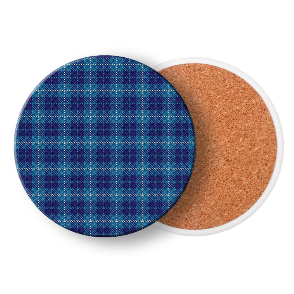 ScotsTee Shop Scottish Manx Cornaa Tartan Drinks Coasters – Wood, Rubber, Ceramic