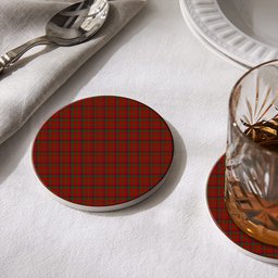 ScotsTee Shop Scottish McColl Tartan Drinks Coasters – Wood, Rubber, Ceramic
