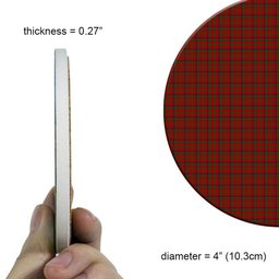 ScotsTee Shop Scottish McColl Tartan Drinks Coasters – Wood, Rubber, Ceramic