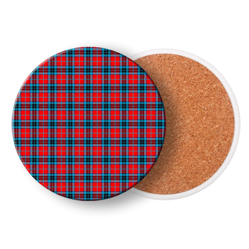 ScotsTee Shop Scottish MacTavish Modern Tartan Drinks Coasters – Wood, Rubber, Ceramic